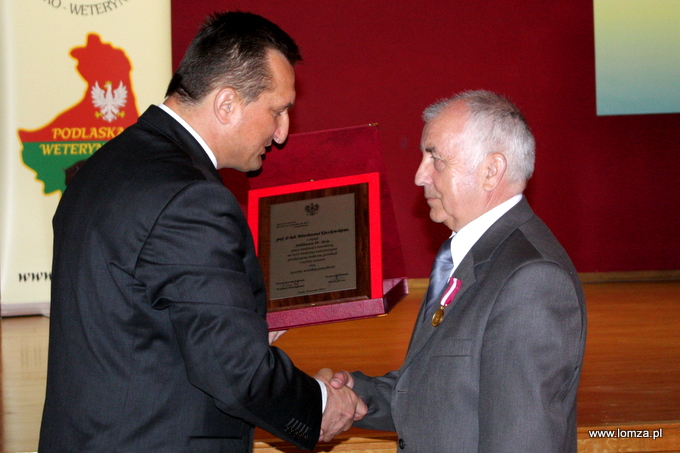 Wicewojewoda Podlaski Wojciech Dzierzgowski i prof. dr hab. Mirosław Kleczkowski