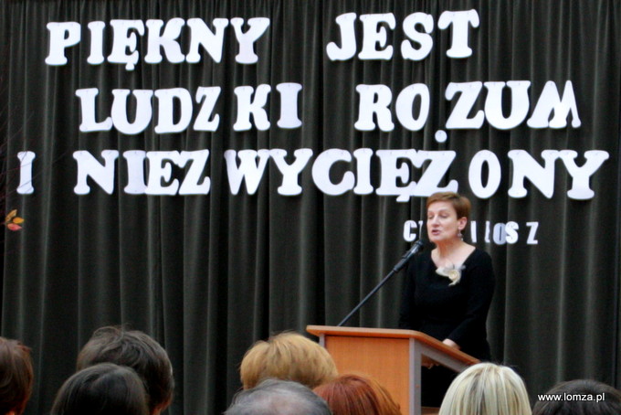 Dorota Szymonowicz - dyrektor Delegatury w Łomży Kuratorium Oświaty w Białymstoku