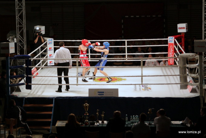 mecz pięściarski pomiędzy klubami z Polski (Tiger Łomża i BKB Białystok) i Białorusi (Szkoła Boksu Baranoviche)