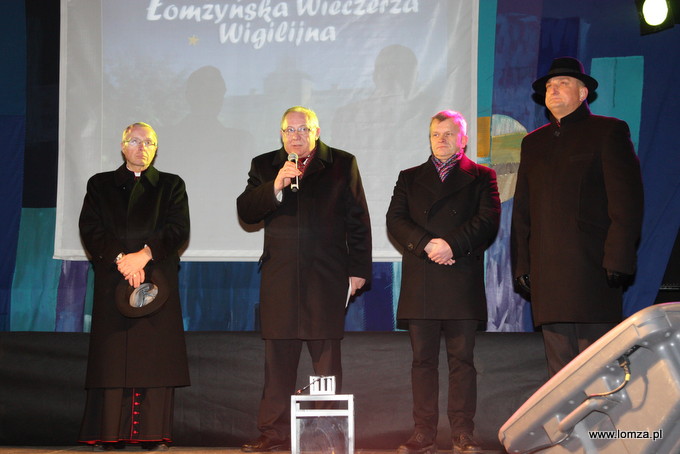 Biskup Łomżyński Janusz Stepnowski, Prezydent Łomży Mieczysław Czerniawski, Członek Zarządu Województwa Podlaskiego Jacek Piorunek, Wicewojewoda Podlaski Wojciech Dzierzgowski