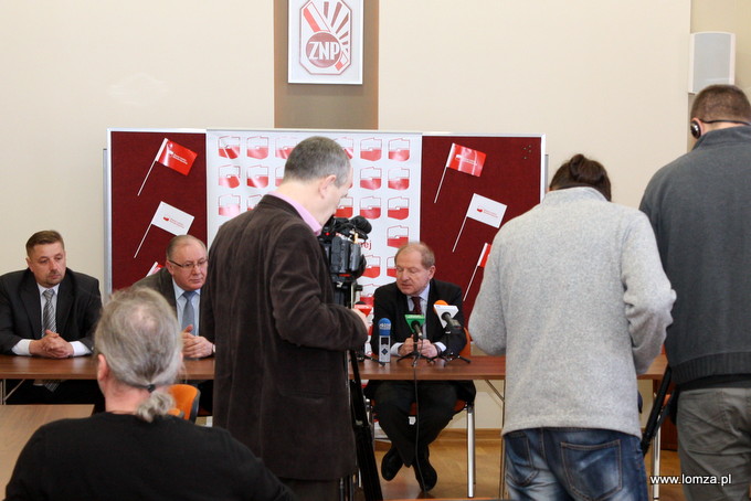 konferencja prasowa w siedzibie ZNP w Łomży