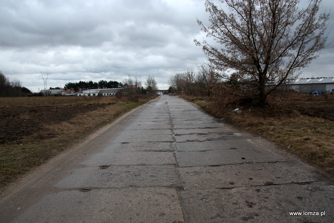 ulica Meblowa przed remontem - styczeń 2014 r.