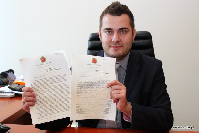 Prezydent Łomży Mariusz Chrzanowski