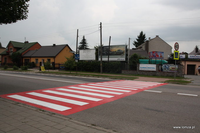 Przejście dla pieszych przy ul. Wojska Polskiego przy Kościele św. Brunona z Kwerfurtu, tu powstanie sygnalizacja świetlna