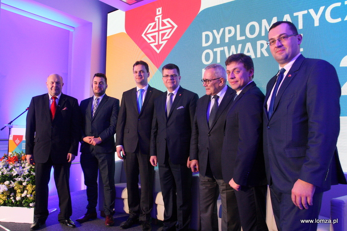 Przedstawiciele samorządów województwa podlaskiego podczas "Dyplomatycznego Otwarcia Roku 2017"