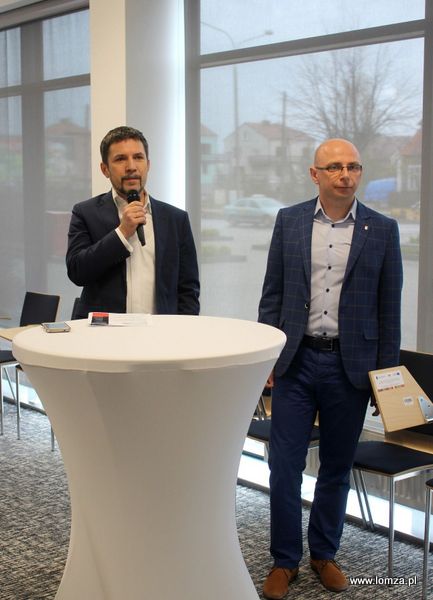 zastępca Prezydenta Łomży Andrzej Garlicki i Doradca Prezydenta dr Adam Miara