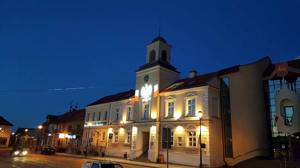 podświetlenie z okazji świąt państwowych