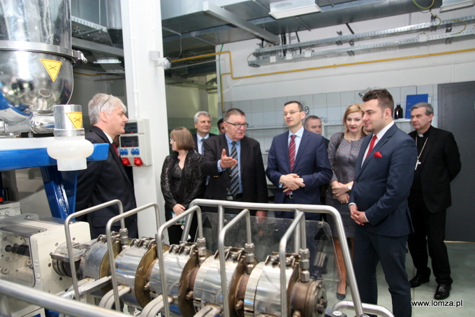 Wicepremier Mateusz Morawiecki w Instytucie Technologii Żywności i Gastronomii PWSIiP w Łomży