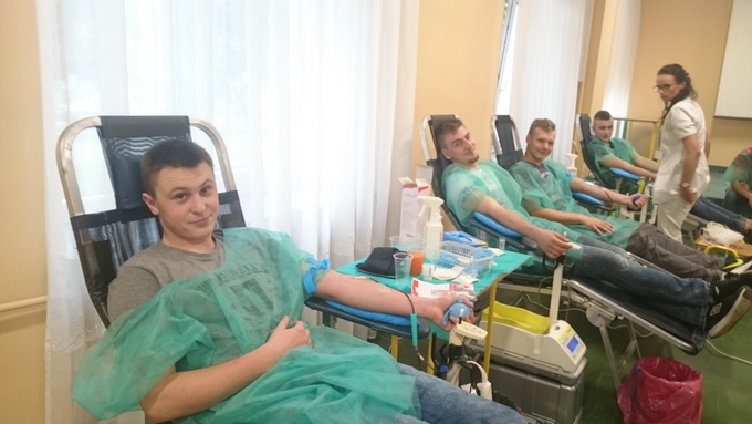 Krew oddało łącznie czterdziestu uczniów "Wety"