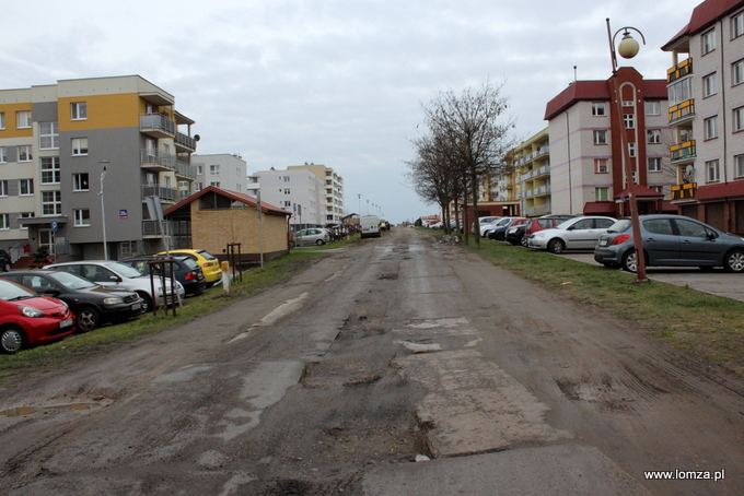 ulica Szmaragdowa w Łomży