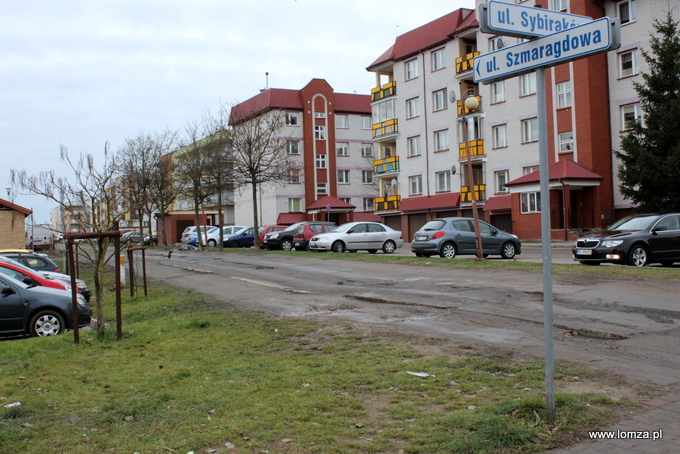 ulica Szmaragdowa w Łomży