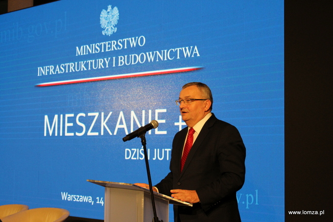 Minister Infrastruktury i Budownictwa Andrzej Adamczyk
