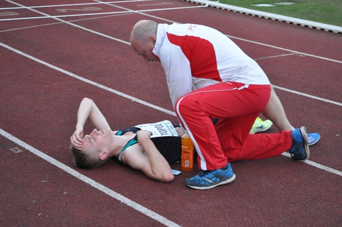 bieg kosztował sporo wysiłku