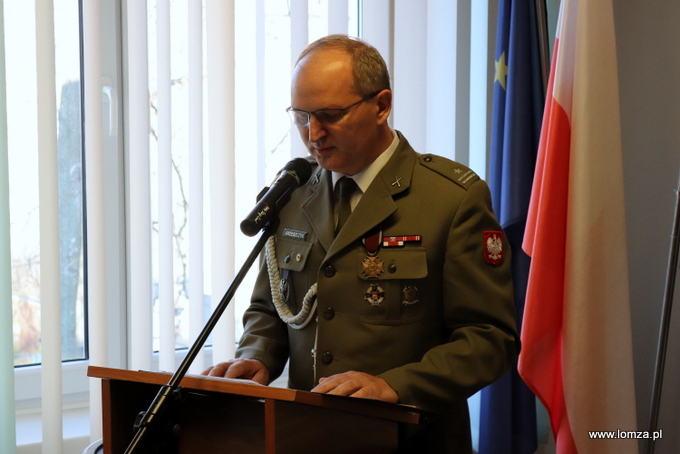 mjr Robert Grzeszczyk, cz. p. o. Wojskowego Komendanta Uzupełnień w Łomży