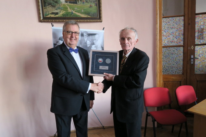 Emilian Kudyba i profesor Lwowskiego Uniwersytetu Antoni Gamota