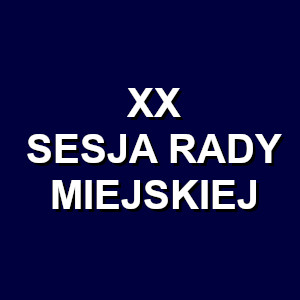 XX Sesja Rady Miejskiej