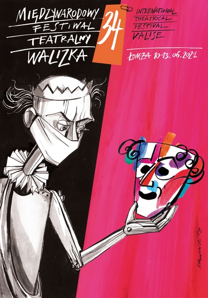 plakat 34. Międzynarodowego Festiwalu Teatralnego Walizka