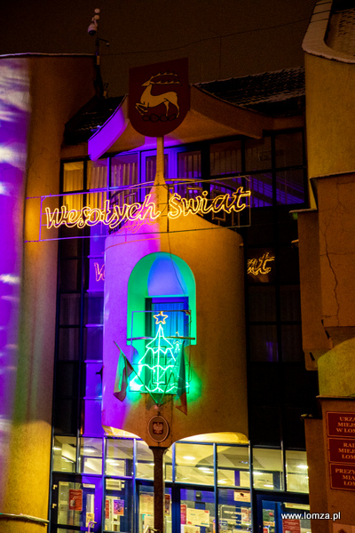 iluminacja na Ratuszu