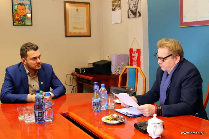 prezydent Mariusz Chrzanowski i dyrektor Jarosław Antoniuk