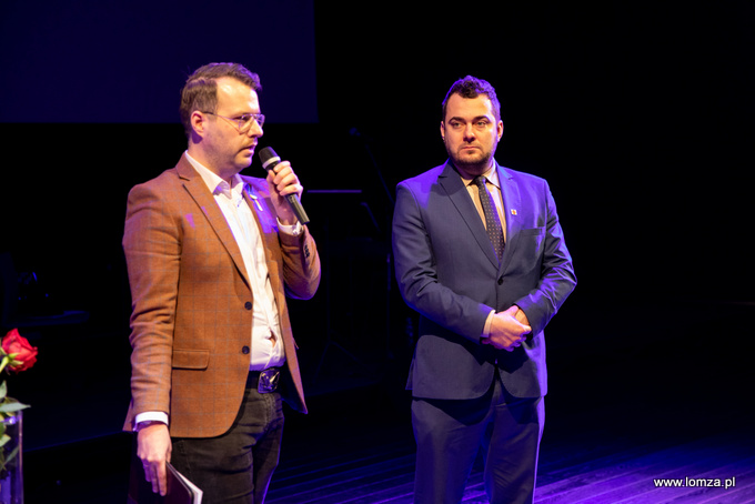 Sebastian Chrzanowski i prezydent Mariusz Chrzanowski