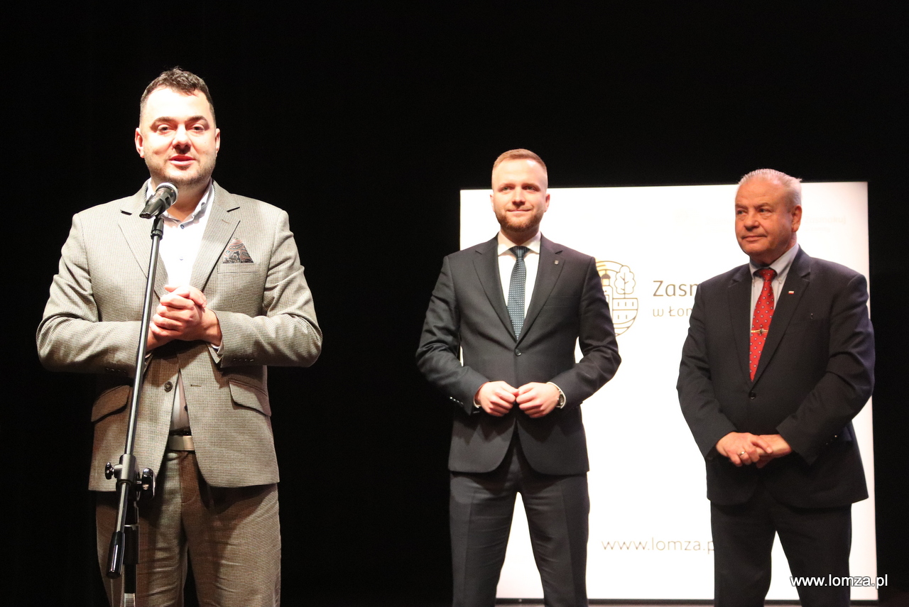 prezydent Mariusz Chrzanowski, zastępca prezydenta Piotr Serdyński, wicemarszałek Marek Olbryś