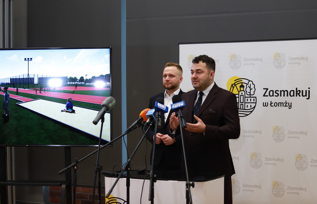 prezydent Mariusz Chrzanowski oraz zastępca prezydenta Piotr Serdyński