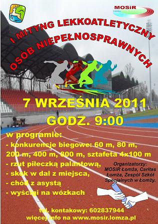 I Łomżyński Mityng Lekkoatletyczny Osób Niepełnosprawnych