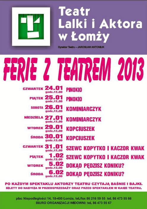Ferie w Teatrze