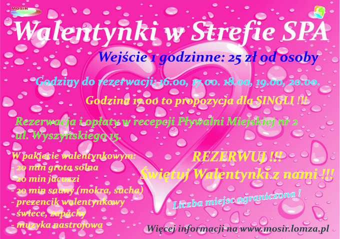 Walentynki na basenie