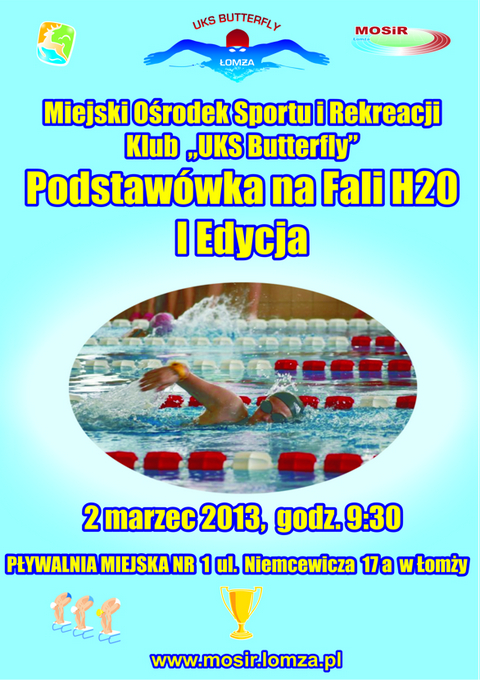 Zawody pływackie Podstawówka na Fali H2O