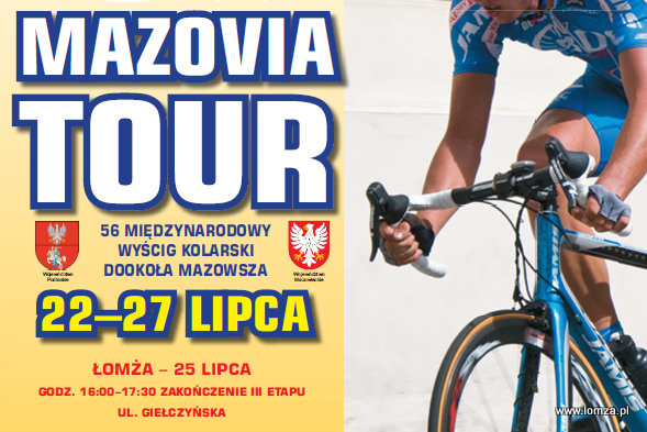 Kolarze z Mazovia Tour w Łomży