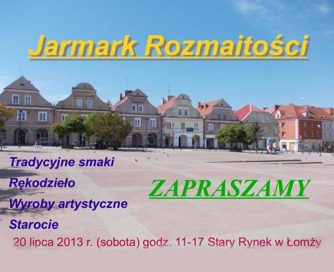 Zapraszamy na Jarmark Rozmaitości