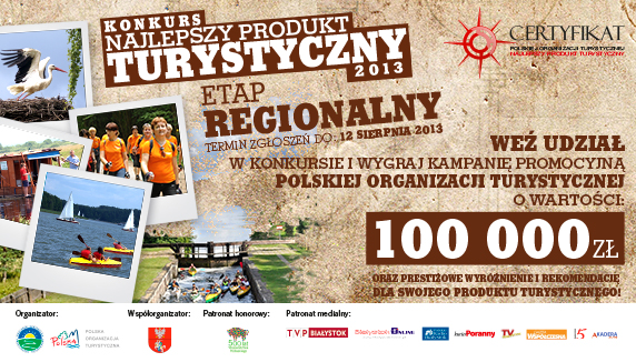 Konkurs na Najlepszy Produkt Turystyczny