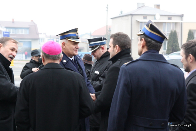Prezydent Łomży pożegnał komendantów łomżyńskiej PSP