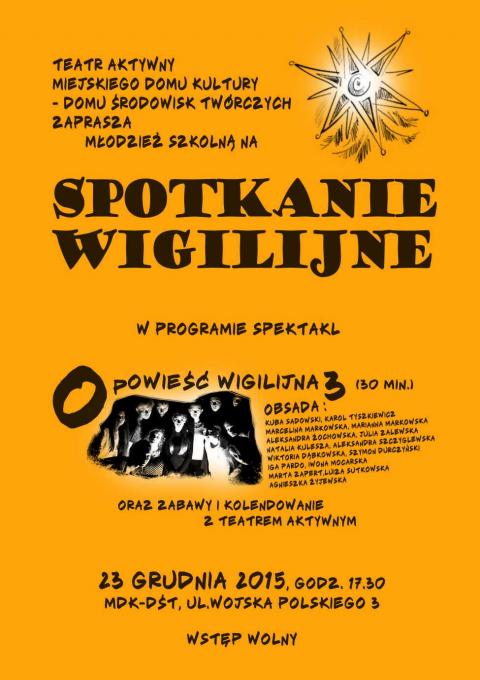 Spotkanie wigilijne z Teatrem Aktywnym
