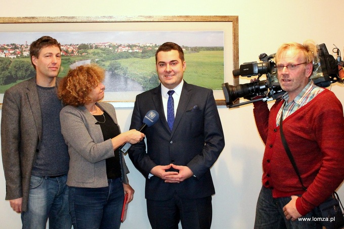 Telewizja z Holandii u Prezydenta Łomży