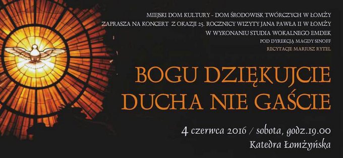 Koncert w rocznicę pielgrzymki Jana Pawła II