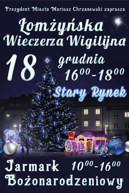 Łomżyńska Wieczerza Wigilijna już w niedzielę