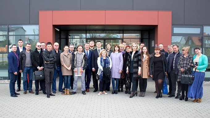 Białoruska delegacja w Parku Przemysłowym