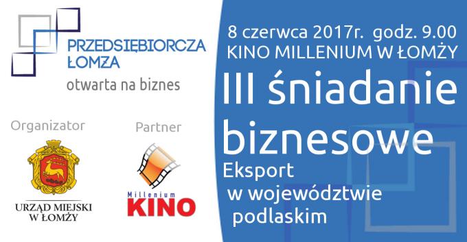 Zapraszamy do Kina Millenium na śniadanie biznesowe