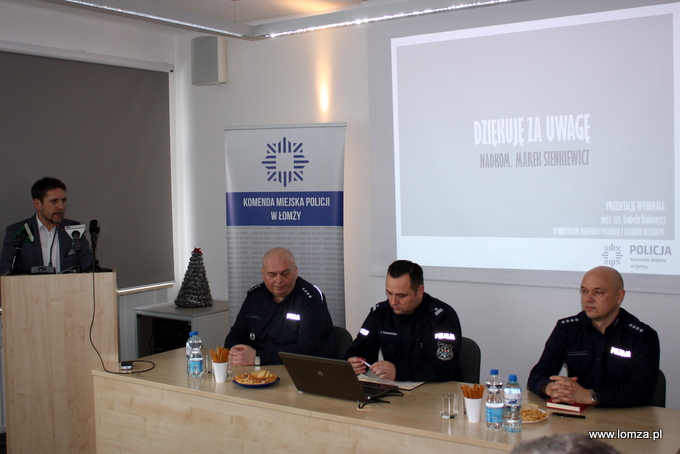 Łomżyńscy policjanci podsumowali ubiegły rok