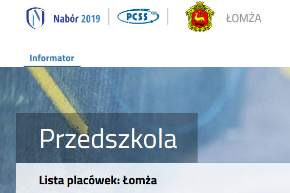 Rekrutacja do przedszkoli i oddziałów przedszkolnych w szkołach podst. na rok szkolny 2019/2020