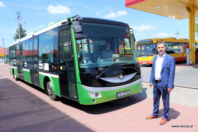 Testowy autobus elektryczny na ulicach Łomży