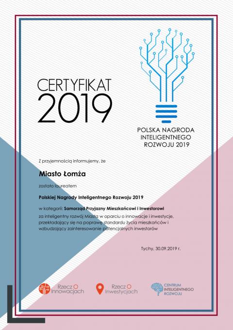 Kolejne wyróżnienie Łomży