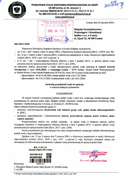 Woda przydatna do spożycia