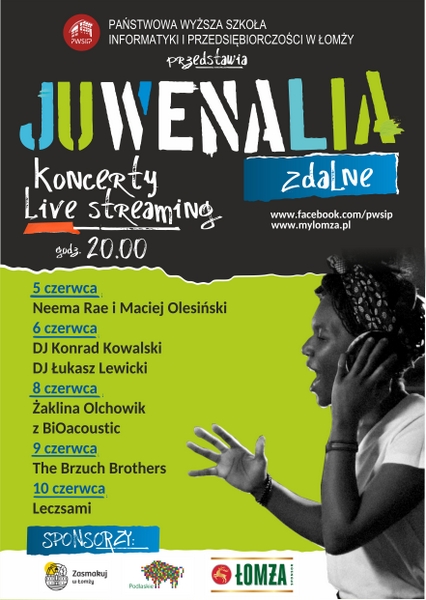 Juwenalia Zdalne 2020 – zaprasza Samorząd Studentów PWSIiP