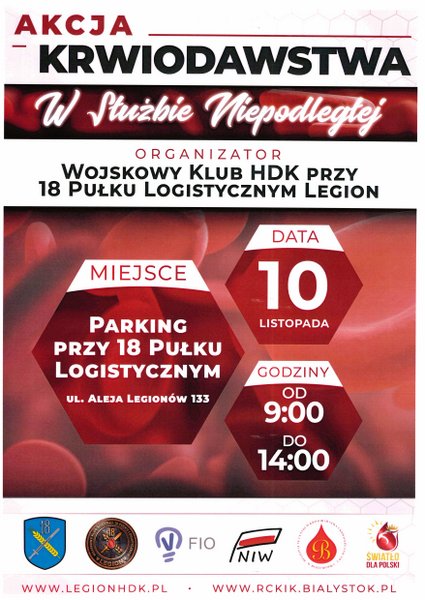 Wojsko zaprasza do oddawania krwi