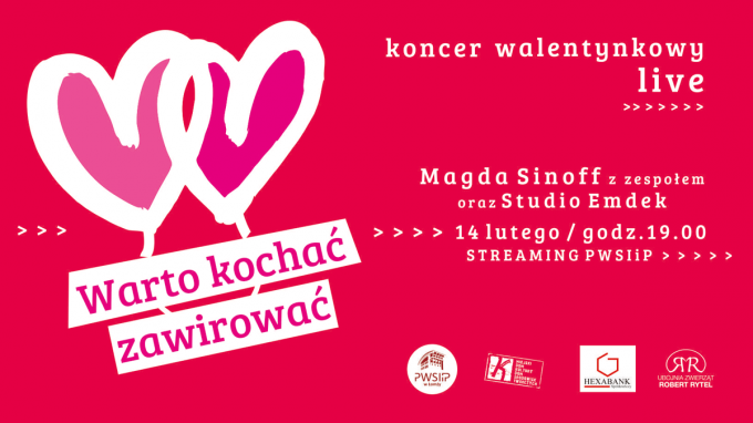 Zaproszenie na koncert walentynkowy online