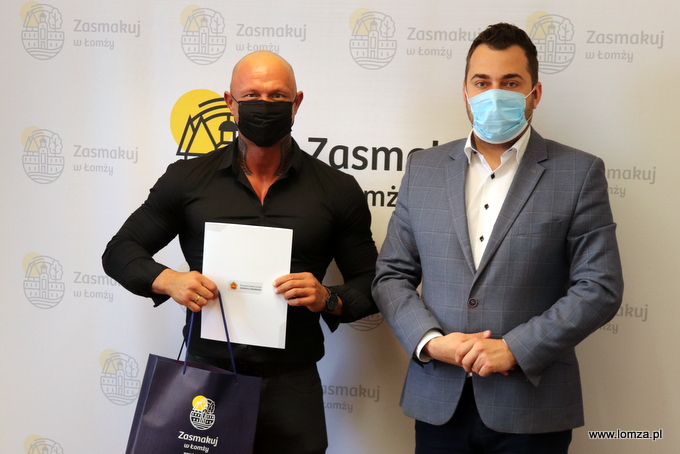 Kulturysta z pasją u prezydenta
