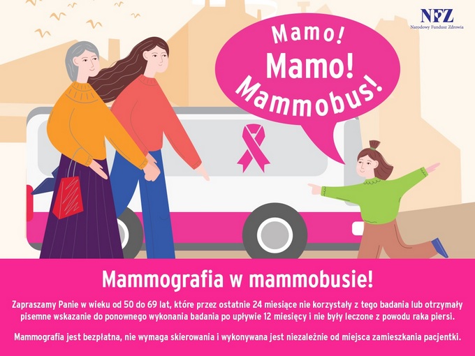 Bezpłatne badania mammograficzne